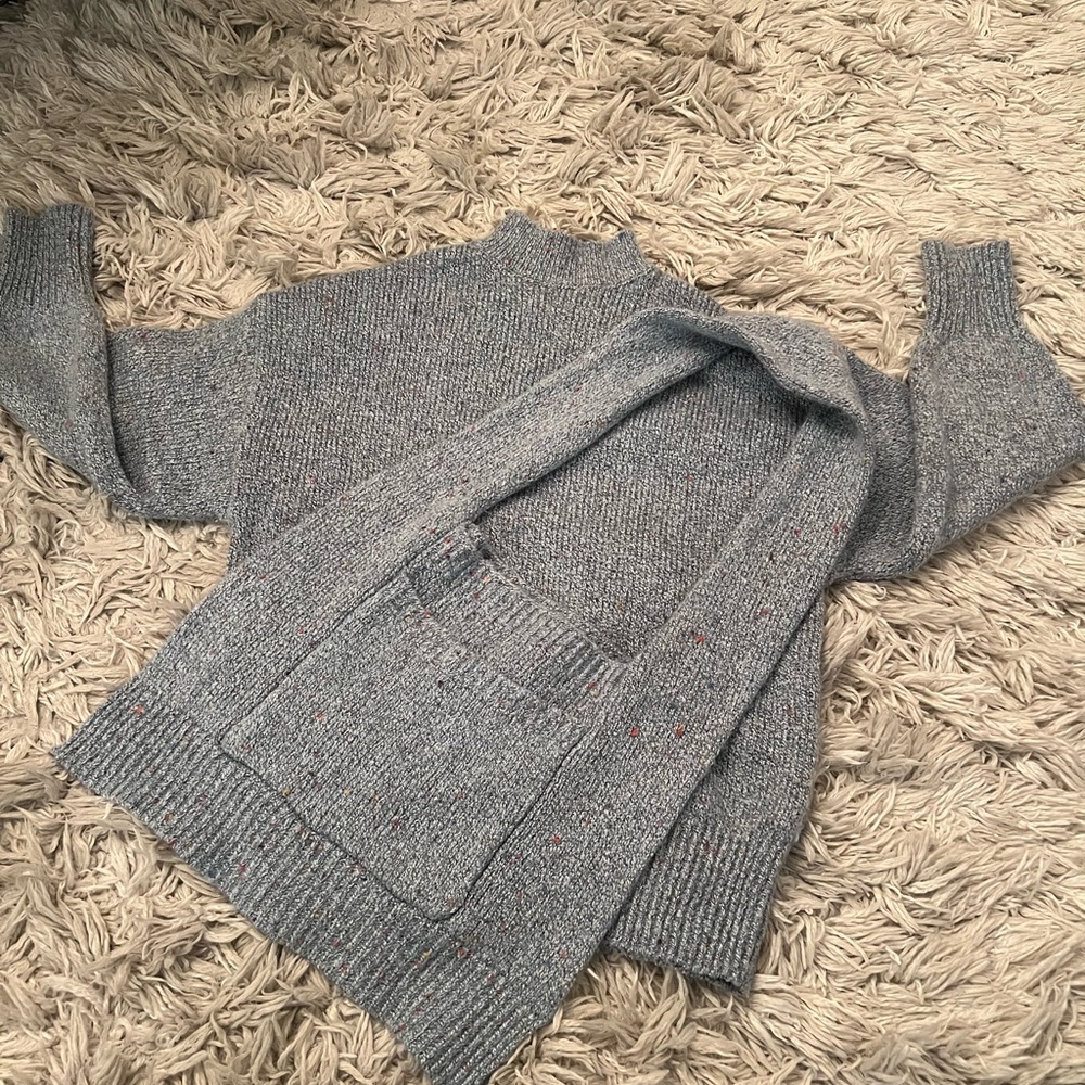 Zara Speckled Blue Knit Sweater